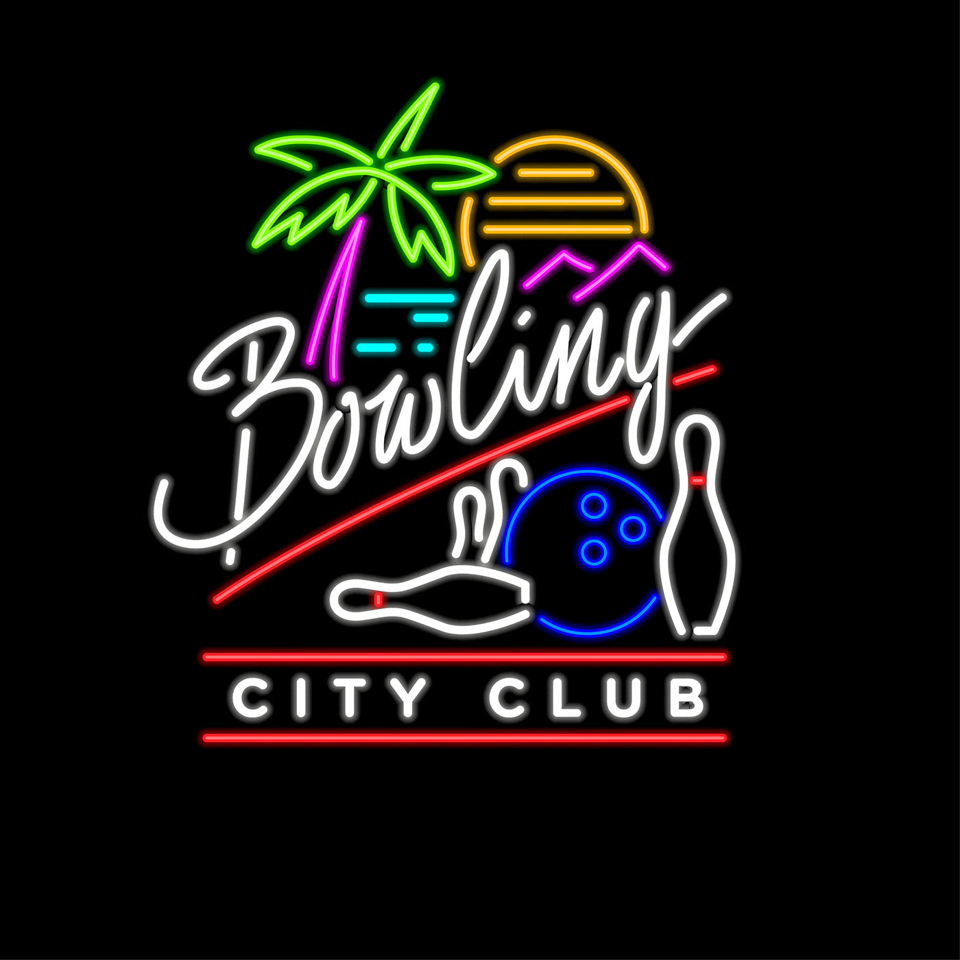 Customized Bowling Neon Sign