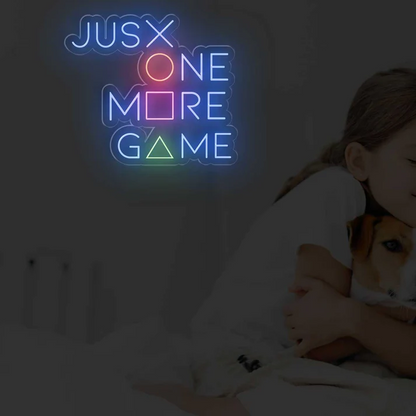 Just One More Game Neon Sign